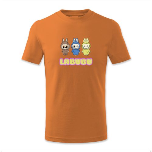 Labubu barna, kék, sárga