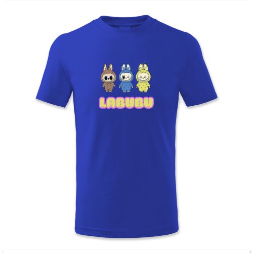 Labubu barna, kék, sárga