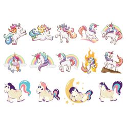 Színes unikornisok, Ideiglenes tetoválás