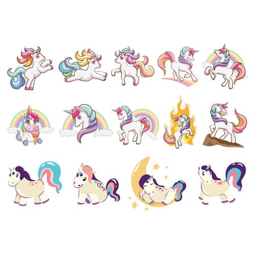 Színes unikornisok, Ideiglenes tetoválás