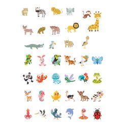 Színes állatok, sok fajta, Ideiglenes tetoválás